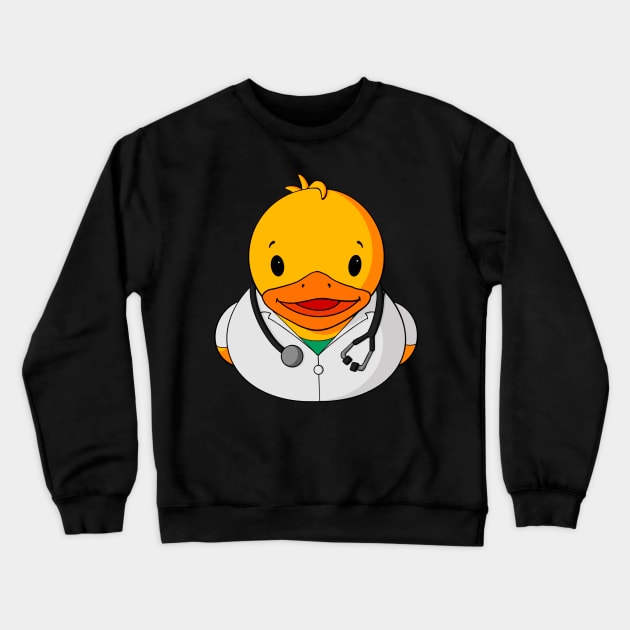 Doctor Rubber Duck Crewneck Sweatshirt by Alisha Ober Designs